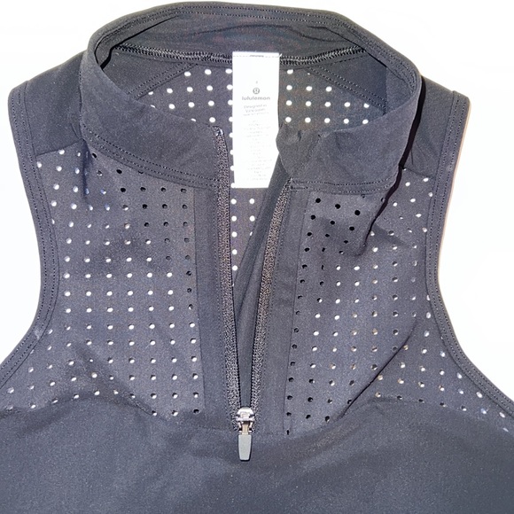 Lululemon high neck pullover sports bra zipper front padded Unleash Strength 4 - Picture 6 of 12